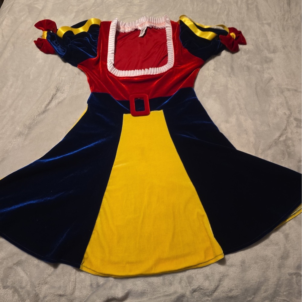 Vintage Snow White Y2k Fairytale Costume Dress S/M Dress Only Halloween Cosplay